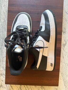 Nike Black & White Air Force 1s Sneakers